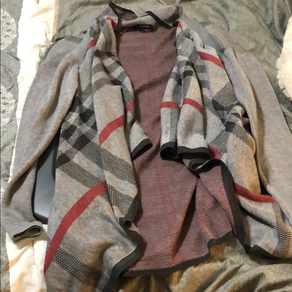 Cute fall plaid cardigan